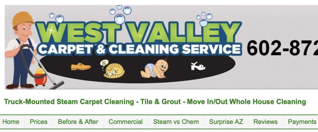 West Valley Carpet & Cleaning Service's Homepage