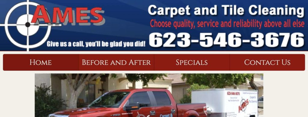 AMES Carpet & Tile Cleaning's Homepage