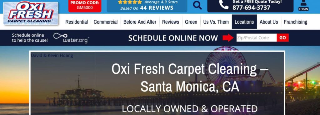 Oxi Fresh Carpet Cleaning's Homepage