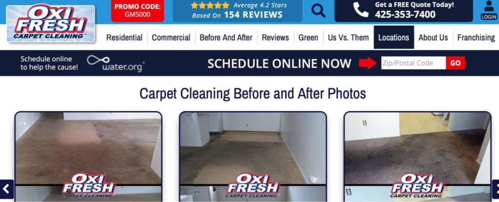 Oxi Fresh Carpet Cleaning's Homepage