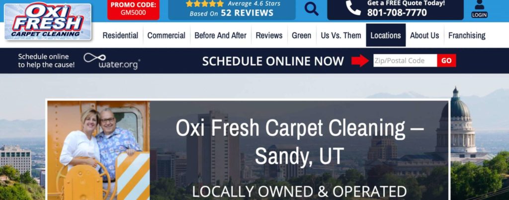 Oxi Fresh Carpet Cleaning's Homepage