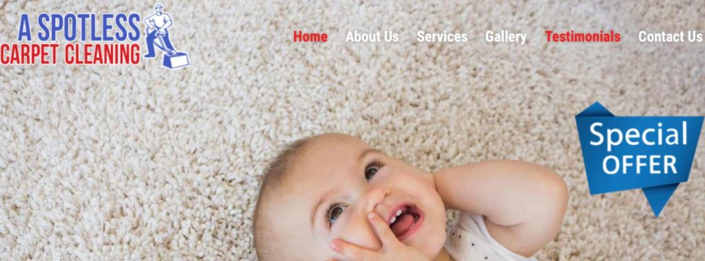 A Spotless Carpet Cleaning's Homepage