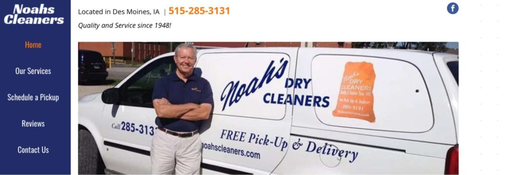 Noahs Cleaners' Homepage