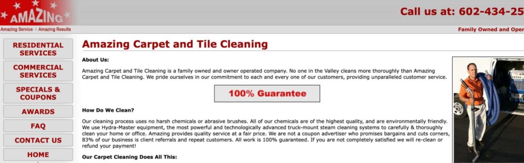 Amazing Carpet & Tile Cleaning's Homepage