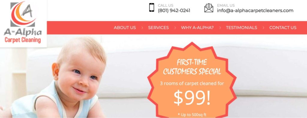 A-Alpha Carpet Cleaning's Homepage