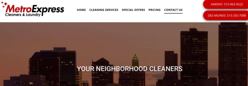 Metro Express Cleaners & Laundry's Homepage