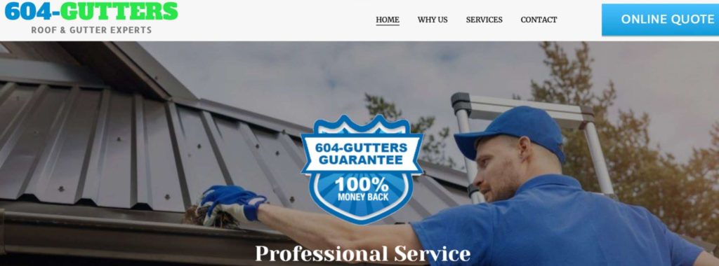 604 Gutter Cleaning & Repair's Homepage