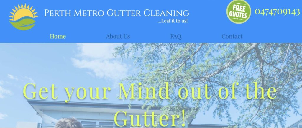 Perth Metro Gutter Cleaning's Homepage