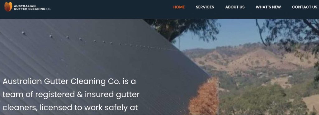 Australian Gutter Cleaning Co's Homepage