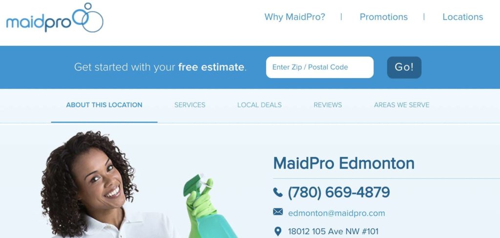 MaidPro Edmonton's Homepage