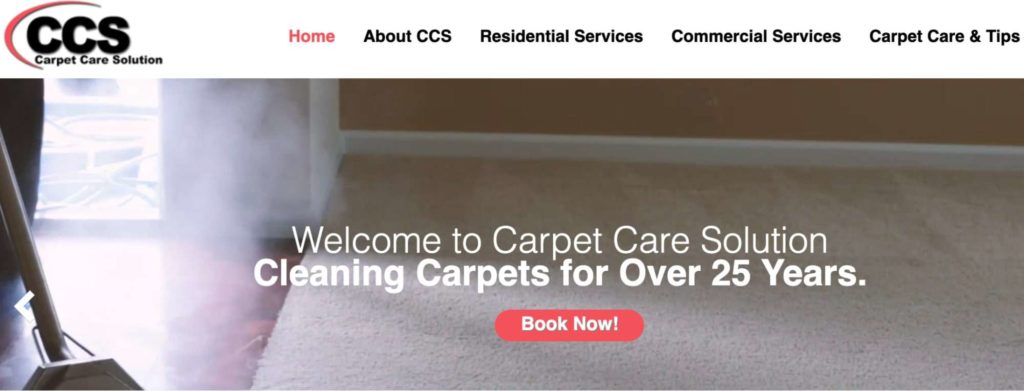 Carpet Care Solution's Homepage