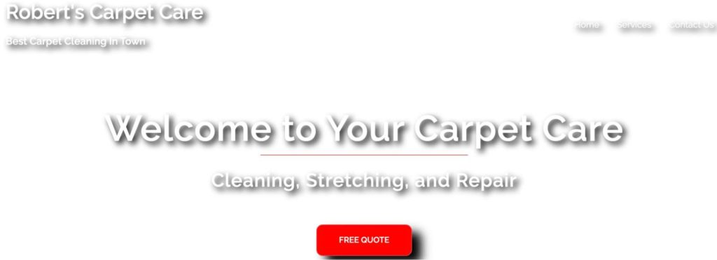 Robert’s Carpet Care's Homepage