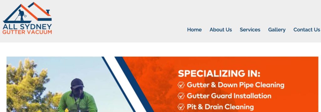 All Sydney Gutter Vacuum's Homepage