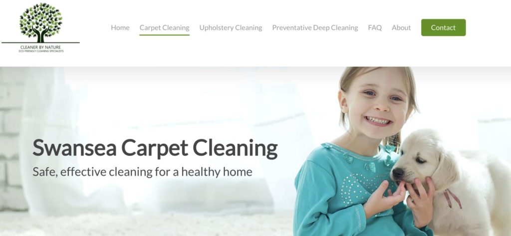 Cleaner By Nature's Homepage